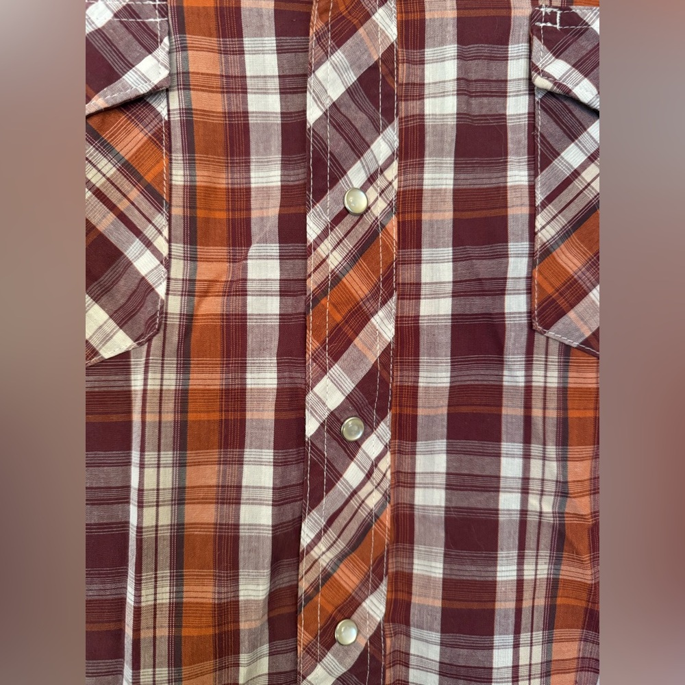 Wrangler Multicolor Plaid Short Sleeve Shirt - Picture 3 of 3